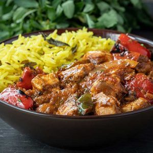 chicken & roasted vegetable jalfrezi